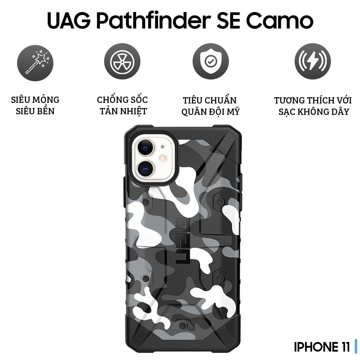Ốp lưng UAG Pathfinder SE Camo iPhone 11