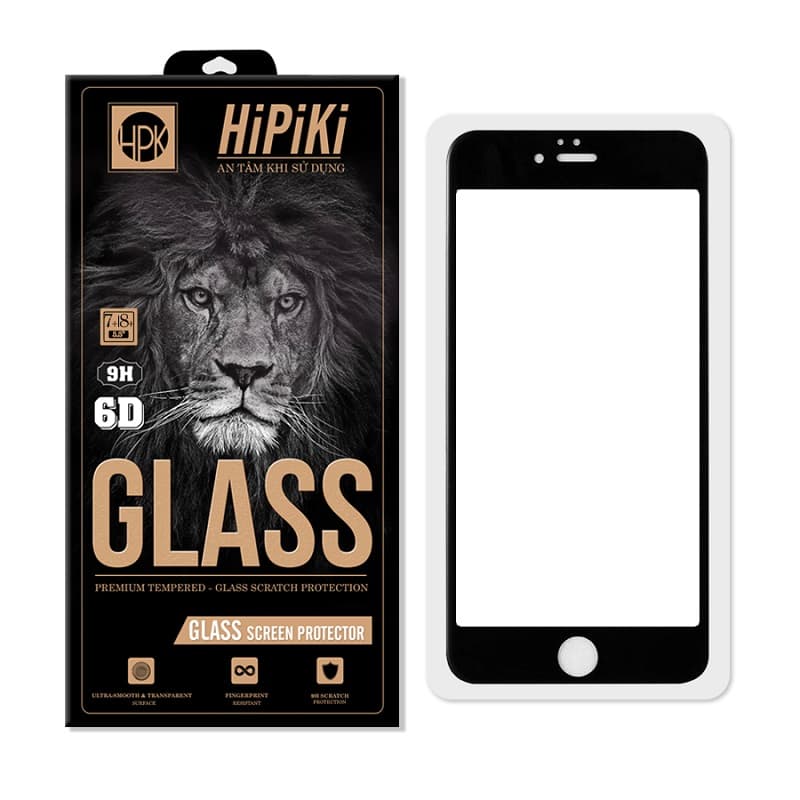 Cường lực Full Hipiki 6D cho iPhone 7 Plus/ 8 Plus Cường lực Full Hipiki 6D cho iPhone 7 Plus/ 8 Plus