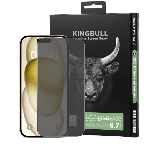 Kính cường lực chống chói Mipow Kingbull HD Anti-Glare Premium iPhone 15 Plus Kính cường lực chống chói Mipow Kingbull HD Anti-Glare Premium iPhone 15 Plus