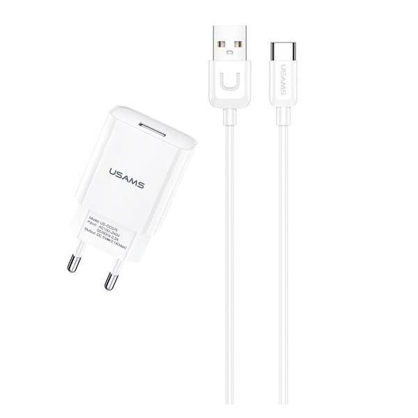 Bộ củ cáp sạc Usams T21 2.1A kèm cáp Lightning Bộ củ cáp sạc Usams T21 2.1A kèm cáp Lightning